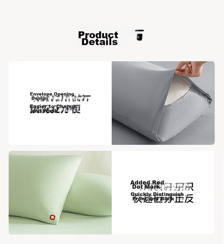 JD Jingzao Xiao Jingyan Pillowcase A-Class First Grade 100g Soft Silky Pillowcase 48x74cm Pair Slate Gray 11