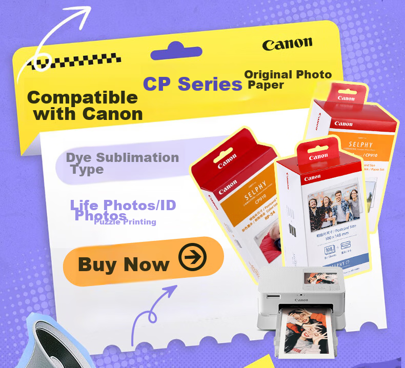 Canon CP1500 Mobile Wireless Photo Printer Home Thermal Sublimation Compact Portable Photo Printer CP1500 White Package 1 2