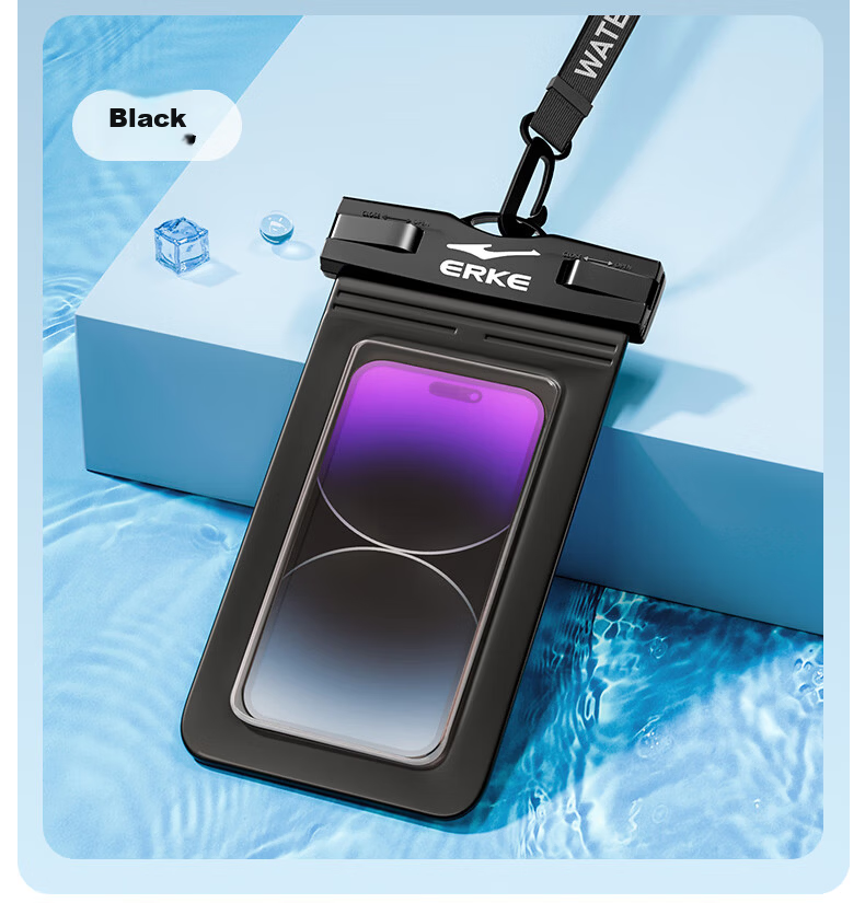 ERKE Waterproof Phone Pouch Underwater Case HD Touchscreen Waterproof Cover Rainproof for Delivery Riders 10
