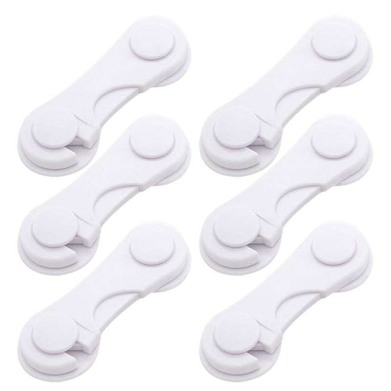 Babyprints Child Safety Lock Cabinet Lock Cupboard Lock Baby Safety Buckle 6-Pack