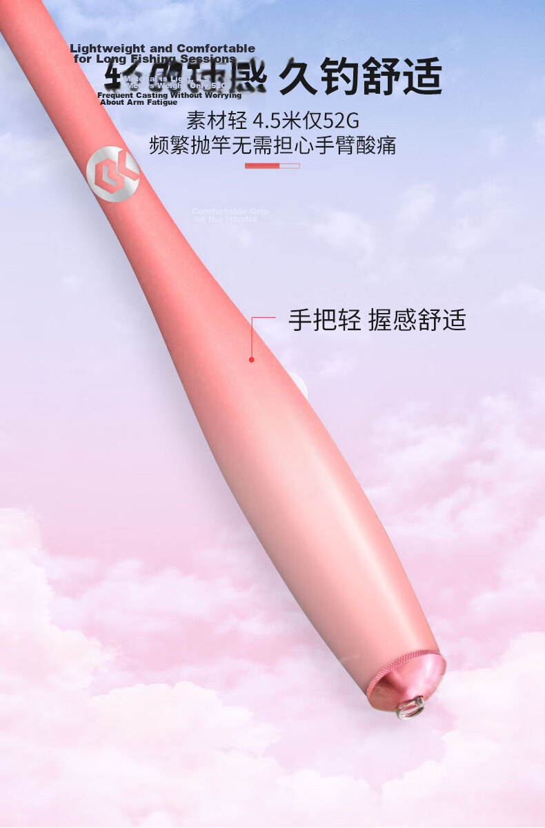 SIMAGO Fishing Rod, Ultra-Light And Hard 4H, for Wild Fishing Carp And Crucian Carp, Platform Fishing Rod, Carbon Fiber Hand Rod, Yingyu Small All-Purpose Rod, 3.6 Meters 9