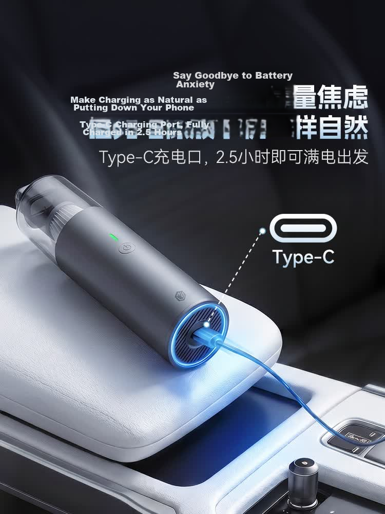 JD Jingzao Wireless Handheld Car Vacuum Cleaner High Suction Portable Mini Multi-Functional Nozzle Powerful Dust Removal for Car Home Desktop Cleaning 8