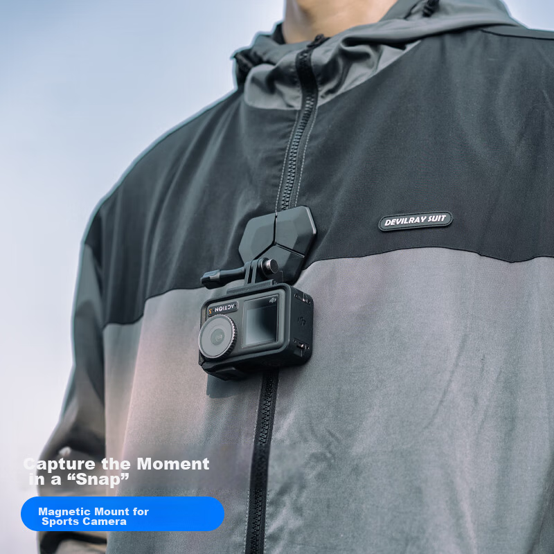SUREWO Chest Strap Mount for DJI, GoPro, FeiyuTech Action Cameras - Compatible with Action5 Pro/6/4, Nano Cycling First-Person View Bracket, AcePro2 Accessories
