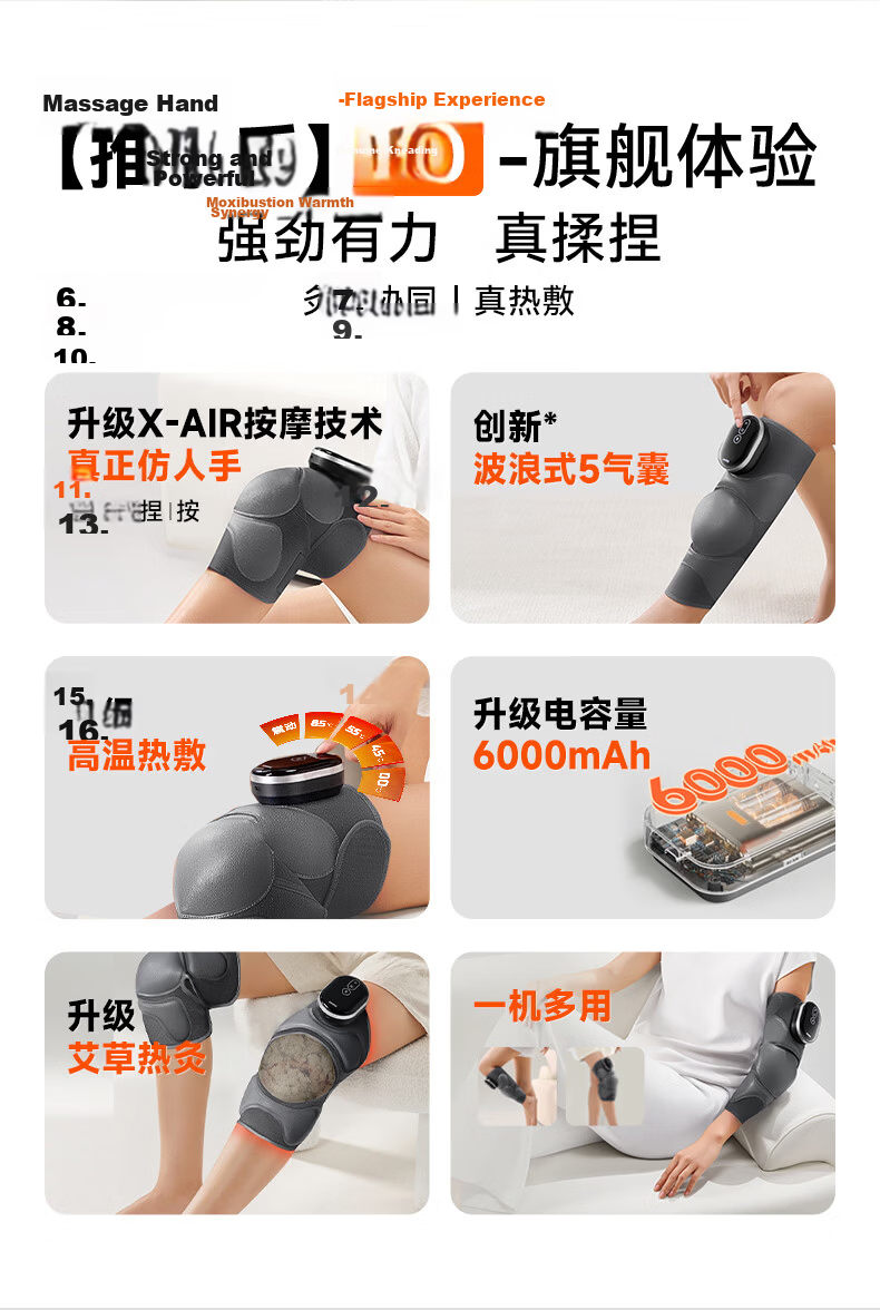 Keepfit Knee Heating Therapy Device, Electric Heated Knee Pad, Warmth-Generating Joint Pain Relief, Synovitis Treatment, Gift for Elderly on Mid-Autumn Festival 4