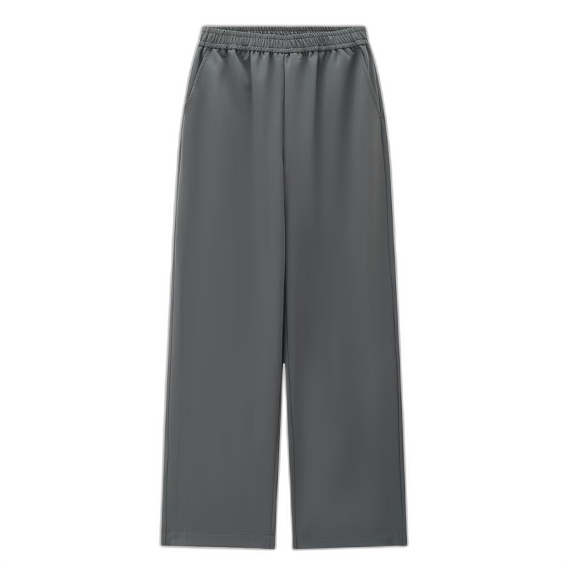 Giordano Women's Pants 2026 Summer New Slightly Stretchy Draped Sticky Rice Pants Elastic Waist Straight Casual Trousers 05416322