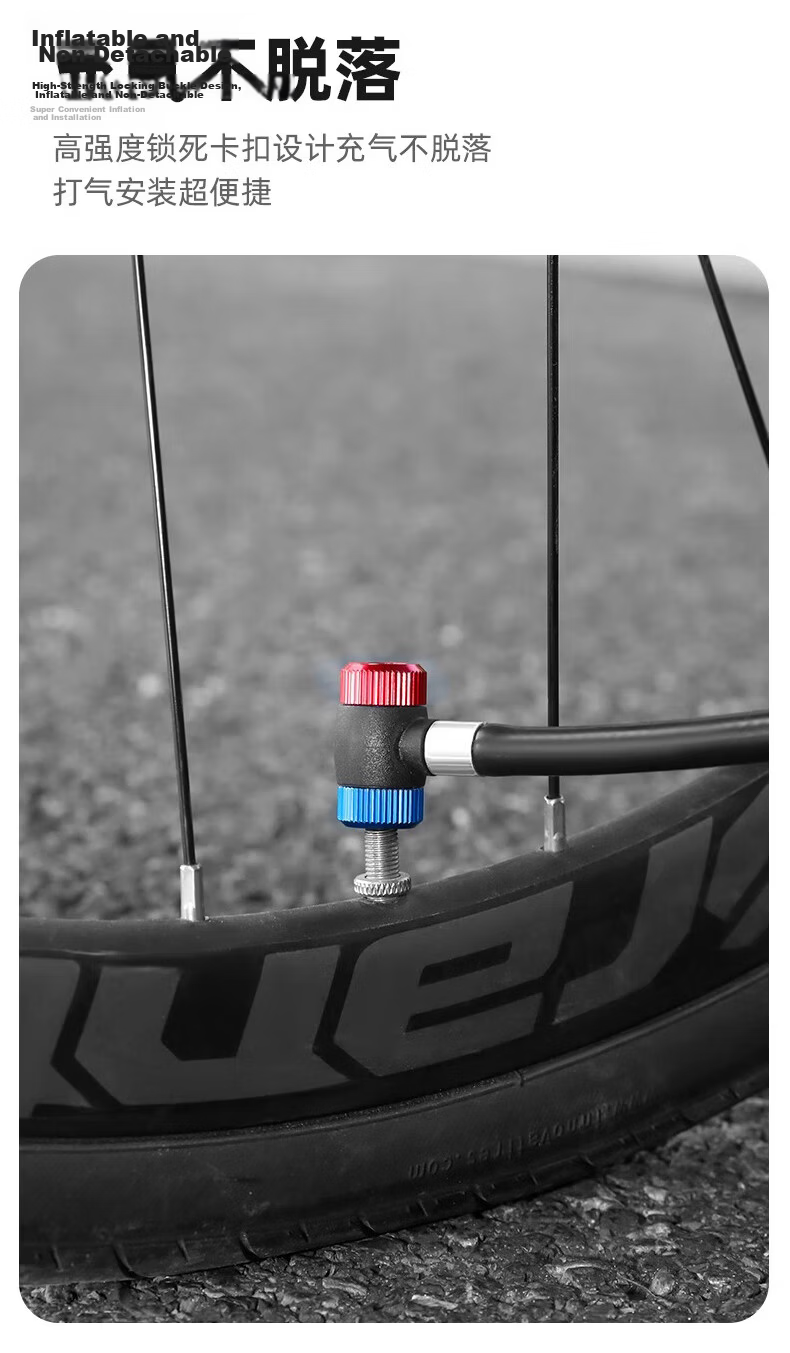 Ousen Portable Mini Bicycle Pump Road Mountain Bike Emergency Cycling Inflator Pump 26