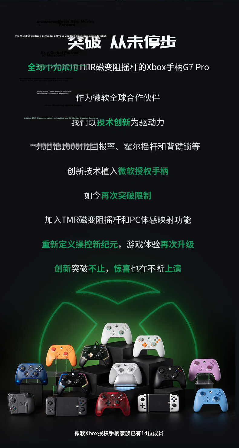 GAMESIR Zone Zero ZZZ Collaboration G7 Pro Gaming Controller Mihoyo Microsoft Xbox Licensed Elite Wireless Bluetooth PC Steam Android Series Motion TMR Joystick 3
