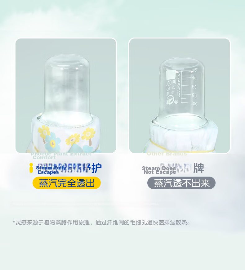 Fitti Phoebe Plant Extract Gentle Baby Diapers S30 Newborn Small Size Ultra-Thin Bare-Feel Baby Nappies 9