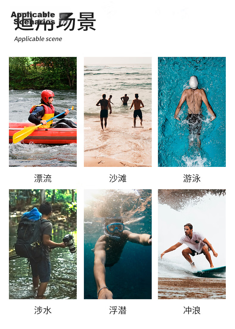 Naturehike Men's Beach Water Shoes Women's Outdoor Rafting Sandals Quick-Dry Abrasion-Resistant Cut-Resistant Diving Tide-Pooling Shoes 7