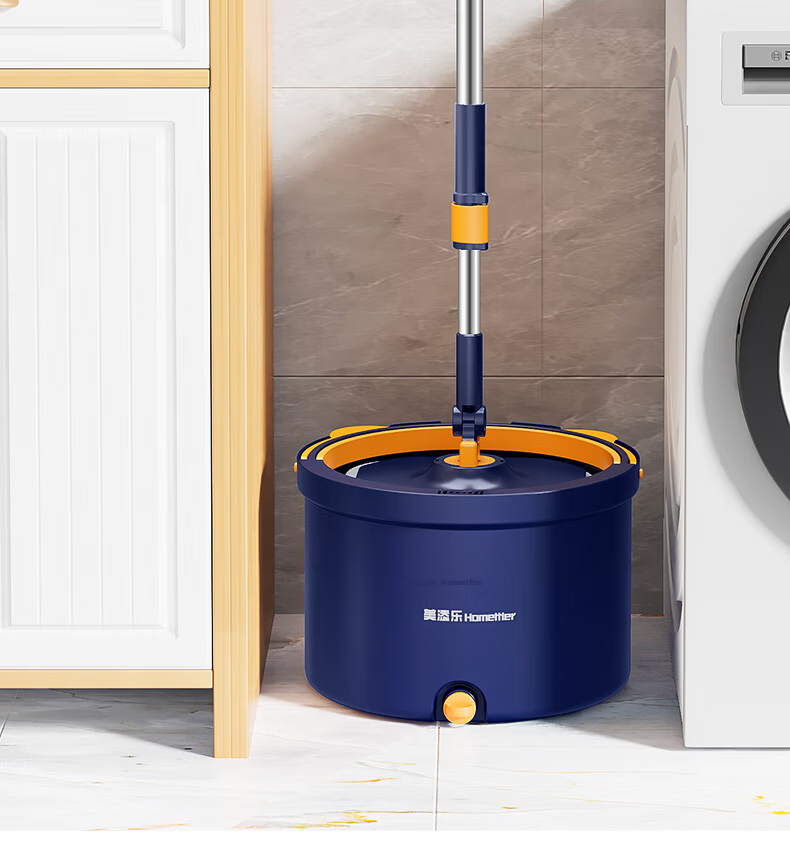 HoMettler Clean and Dirty Separation Spin Mop with 4 Mop Heads, Household One-Mop Cleaning, Hands-Free Washing, Flat Lazy Mop with Glass Cleaner Attachment 28