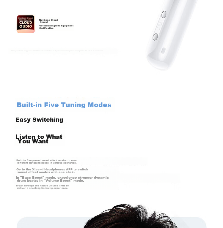 MI Redmi Buds 6 Vitality Edition Bluetooth Earphones 30-Hour Battery Life Compatible with Android and Apple Phones Blue 6