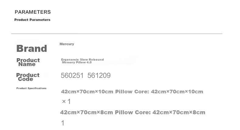 Mercury Home Textiles Deep Sleep Pillow Pro Ergonomic Pillow 3.0 Memory Foam Neck Support Pillow 10cm Sleep Aid Core for Adults 19