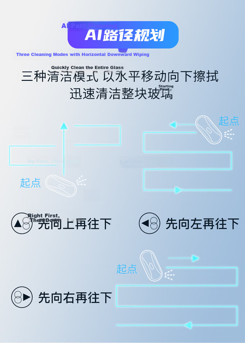 HOBOT 388 Fully Automatic Window Cleaning Robot Glass-Safe Spray Window Cleaner Wall and Tile Cleaning Home Use 27