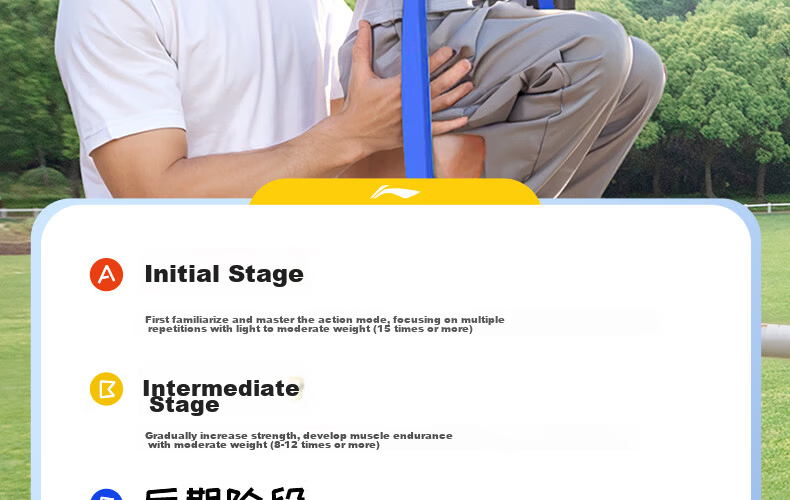Li-Ning Elastic Band, Pull-Up Assistance Band, Middle School Exam Auxiliary Band, Fitness Resistance Training Band for Men, Single Bar Rope, 25kg 7