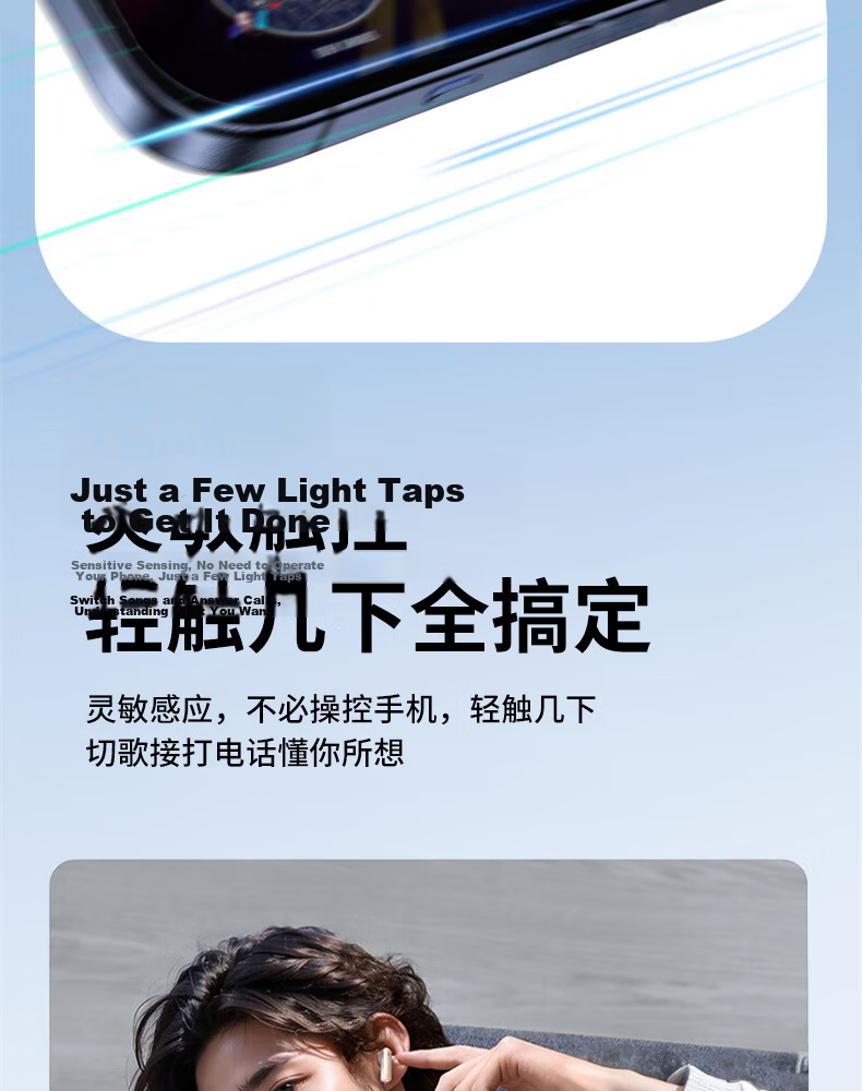 Lenovo [Ultra-Low Latency | E-Sports Grade] Gaming Headset, Bluetooth 5.4 Wireless Earphones, Semi-In Sound Positioning, RGB Lighting Effects, Long Battery Life, High-Definition Audio Quality, TG101 Moon Rock White 10