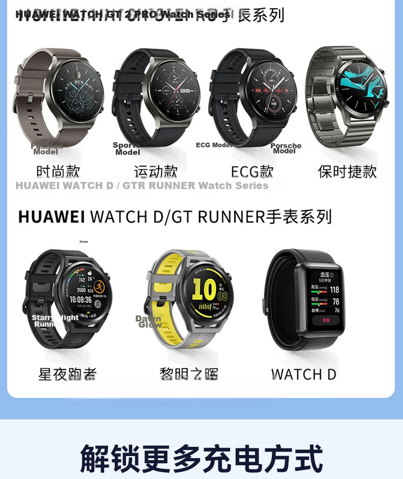 Shixian Huawei Watch D2 Charger Magnetic Charging Dock for Huawei Watch D2 Blood Pressure Smartwatch and Huawei Watch D Series 21