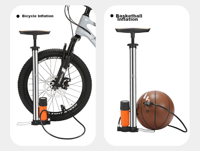 FOREVER Bicycle Pump, Soccer Ball And Basketball Inflation Tube, Electric Battery Universal Pump with Pressure Gauge, Air Hose Inflation Tube 23