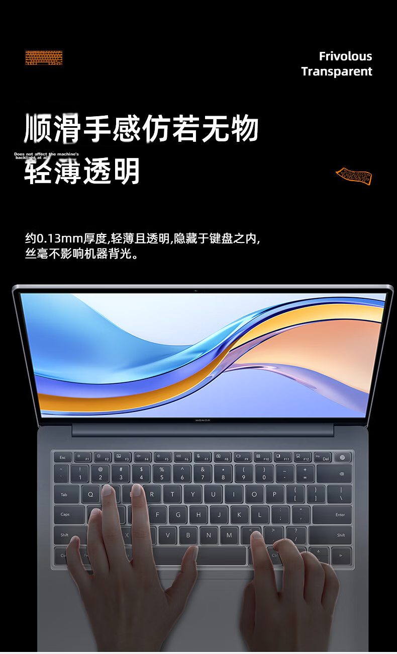 Jiasu Keyboard Cover for Honor X14/X14pro 2026/25/24 Models, MagicBook 14-Inch Keyboard Protector Film, Dust-Proof Cover, Invisible And Non-Fall 5