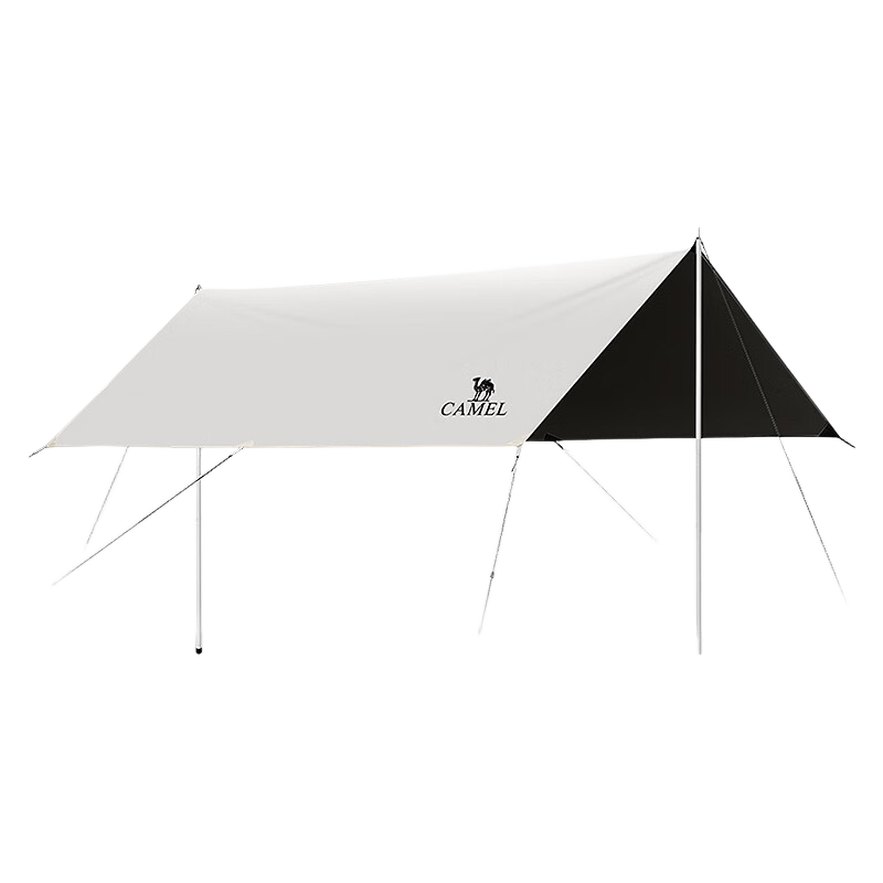 CAMEL Outdoor Refined Camping Black Tarpaulin Canopy Tent, Rainproof, Sun-Resistant, Portable Picnic Large Shade, 1J32263960-2