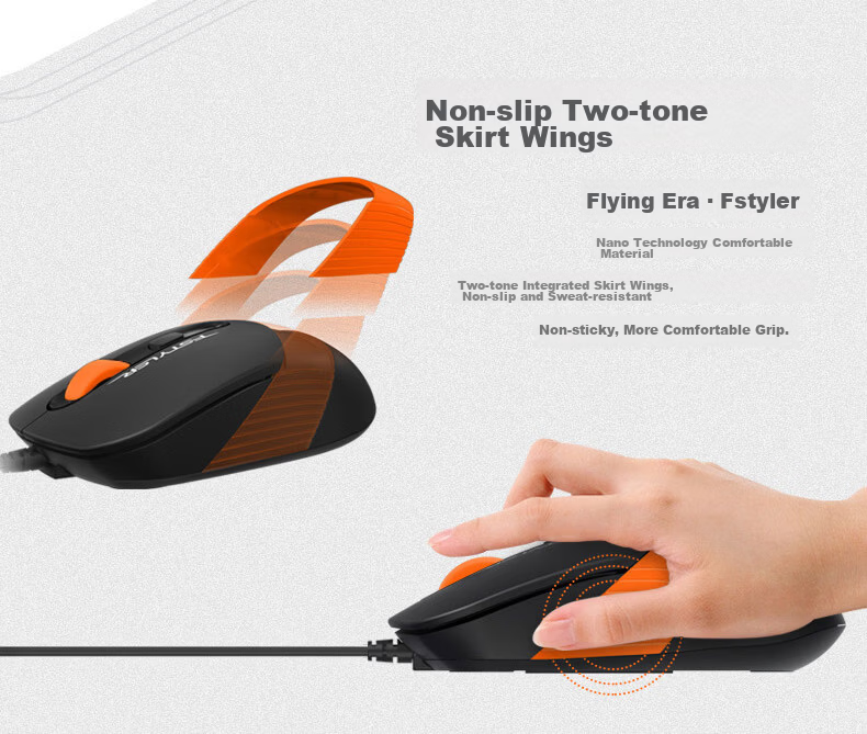 A4TECH F1512, 103-Key Wired Keyboard And Mouse Set, Wired Keyboard And Mouse Combo for Computer, Thin Film Keyboard with Good Typing Feel, Fei Shidai, Elegant Black, Wired 9