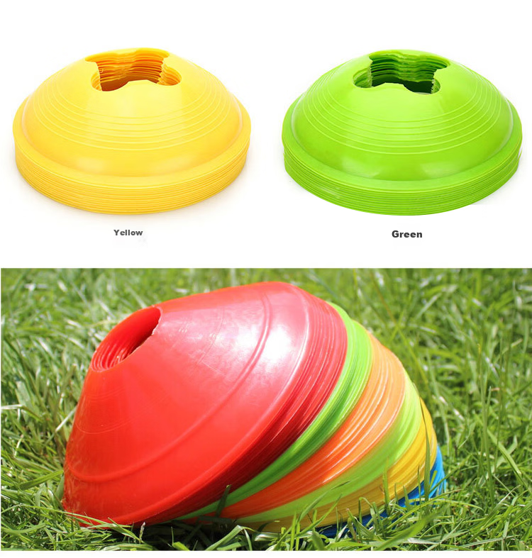 INVUI Soccer Training Marker Discs, Track And Field Training Marker Equipment Obstacle Signs Road Signs, Pack of 20 11