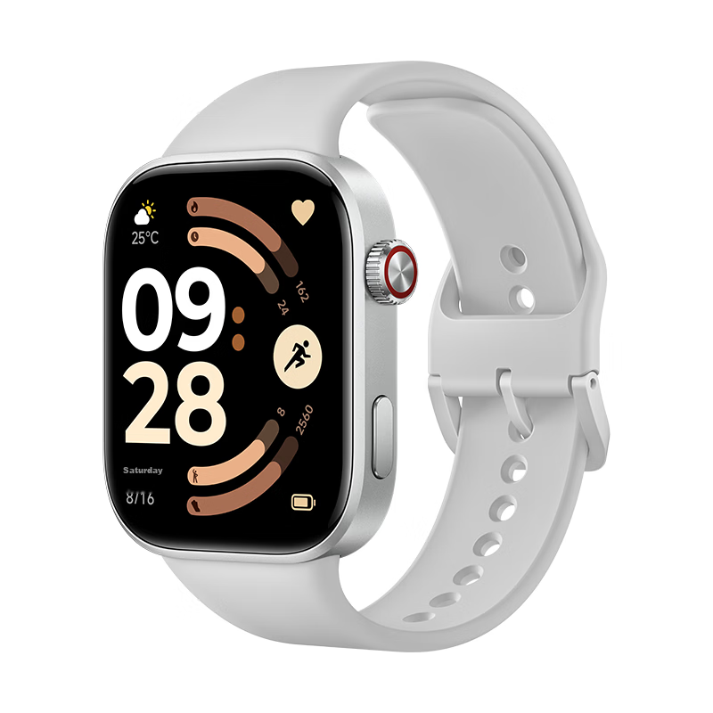 Xiaomi (MI) REDMI Watch 6 Moonlight Silver National Subsidy Surge OS 3 Heart Rate and Blood Oxygen Monitoring Bluetooth Calling Redmi Watch 6 Smartwatch Xiaomi Car