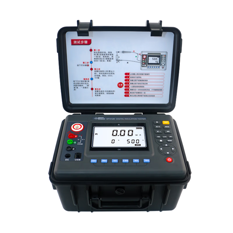 CEM High Voltage Megohmmeter Insulation Resistance Tester 10KV Digital Insulation Resistance Meter ST3128