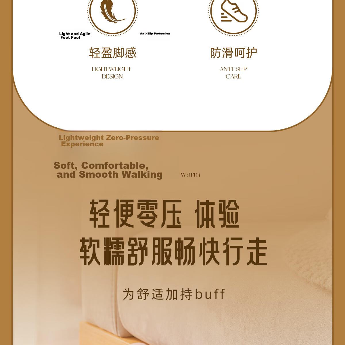 TZLDN Non-Slip Slippers for Elderly Men, Indoor Home Use, Cotton Linen Fabric, Maternity Couples, Quiet Cotton Slippers for Me 4
