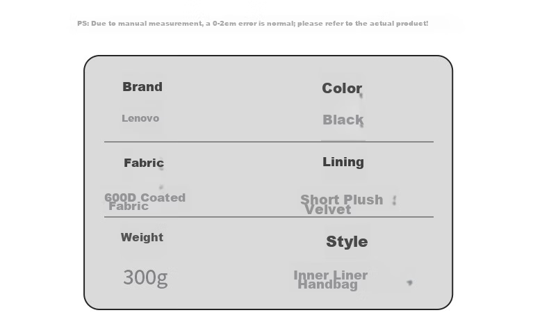 Lenovo Laptop Bag Handbag Suitable for 15-16 Inch Sleeve, Lenovo Xiaoxin Pro16/Thinkbook16+ Laptop B11 16 Inch 19