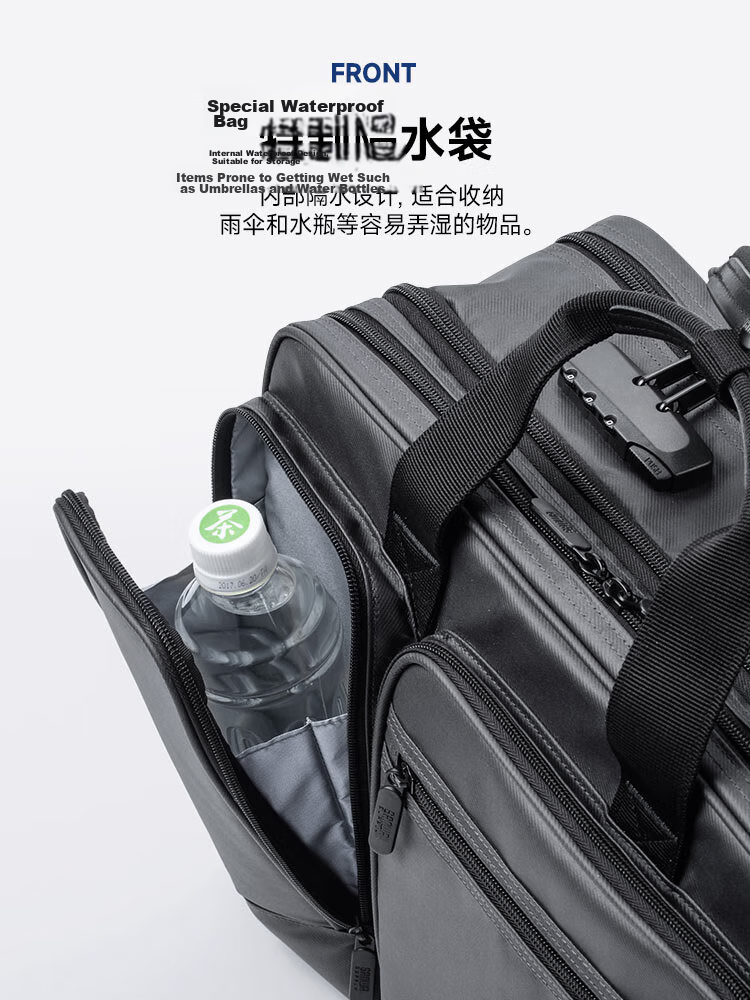 SANWA 15.6-Inch Large Capacity Laptop Bag, Handheld Water-Resistant Backpack, Multifunctional Shoulder Crossbody Bag, 28L 11