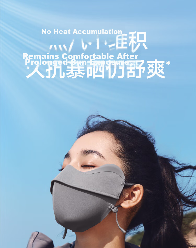 Beneunder Anti-UV Sun Protection Face Mask for Women Full Face Shield Medical Sunscreen Summer Cycling MP831 22
