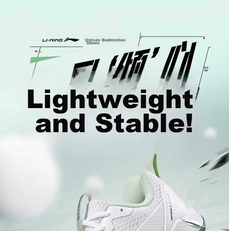 LI-NING Badminton Shoes Tanjun Cloud Unisex Non-Slip Wear-Resistant Shock Absorption Ultra-Light Breathable Competition Training Sports Shoes 1