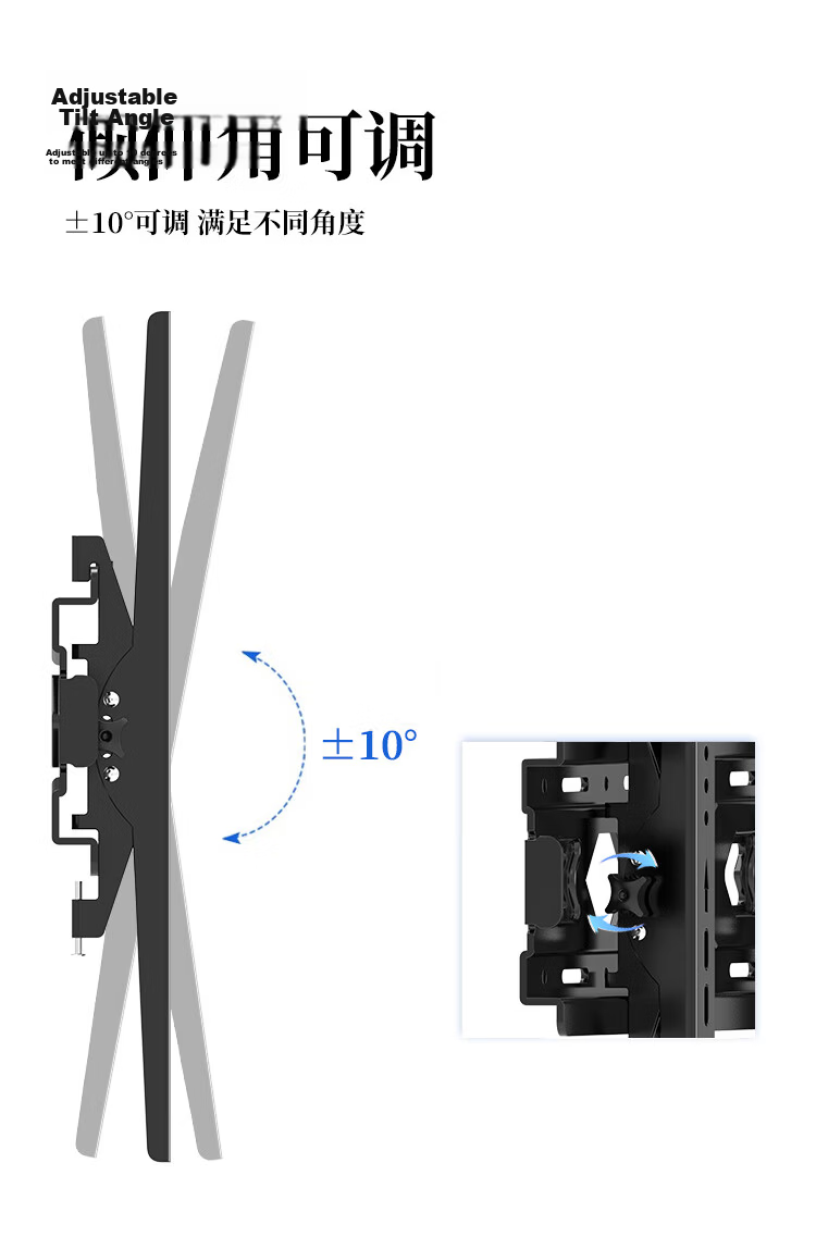 ProPre TV Wall Mount Bracket 32-70 Inch Universal TV Stand Compatible with Multiple Brands Fixed TV Wall Mount Holder 8