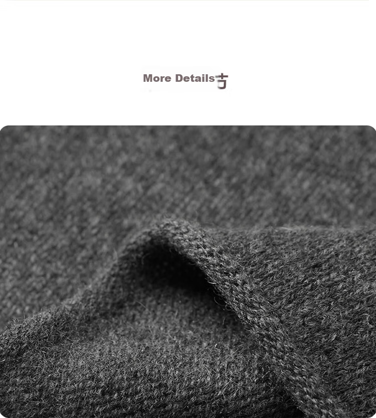 JIUMU Pure Cashmere Hat Autumn Winter Men's Warm Knitted Wool Beanie Cold Weather Slouchy Hat 12