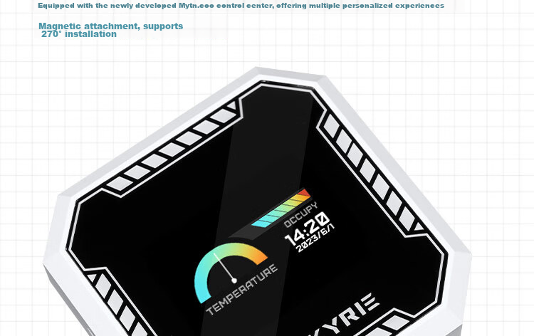 VALKYRIE B360W VK All-in-One CPU Liquid Cooler 2-Inch IPS LCD Screen Multi-Platform Support ARGB Lighting One-Cable Connection 4