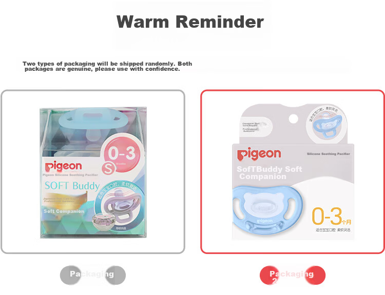 Pigeon Soft Buddy Series Silicone Pacifier 6-18 Months Size L (Cloud Blue) N1041 10