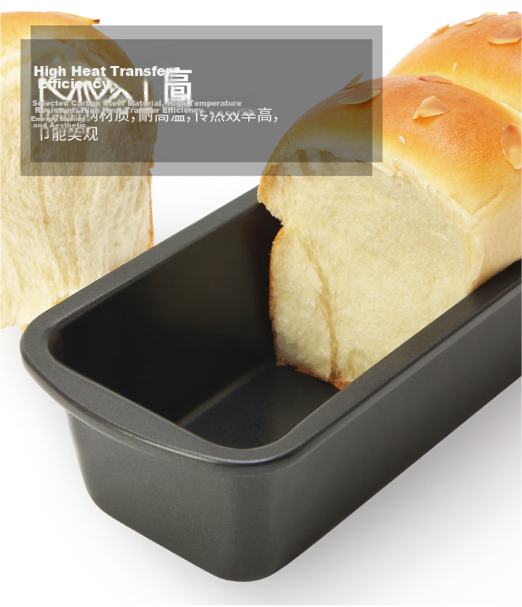 Chefmade Black Non-Stick Long Loaf Bread Cake Toast Baking Mold Oven Home Use WK9098 5