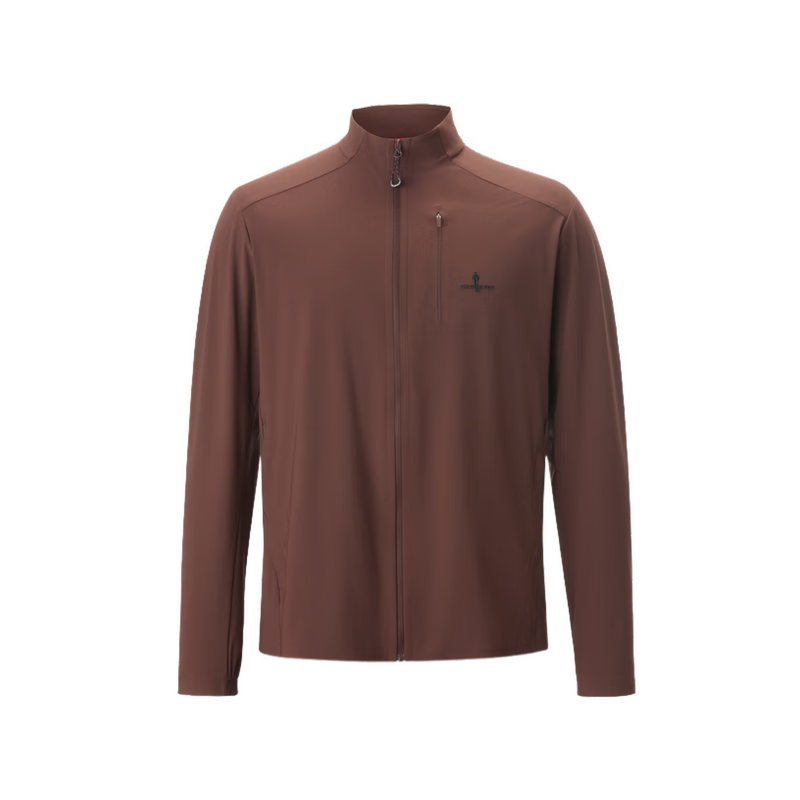 Biyinlefen [Green Jacket Cooling Sun Protection] 2026 Spring New Men's Outdoor Sports Casual Commuter Stand Collar Knit Jacket