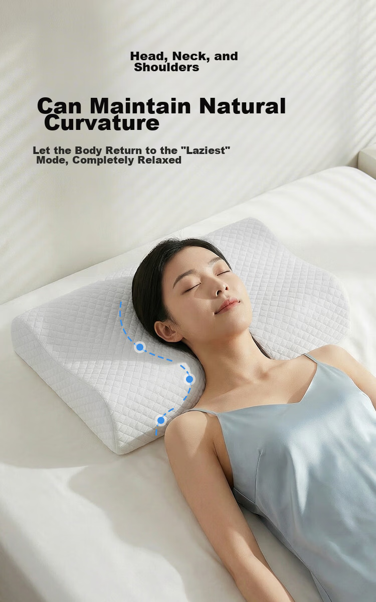 Aeromax Memory Foam Deep Cervical Pillow, Sleeping Pillow with Low Rebound Core, Specialized Single Head And Neck Support Pillow 4