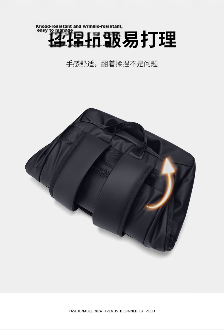 POLO Men's Backpack Travel Bag Student School Bag 15.6/16 Inch Laptop Bag Business Briefcase 7