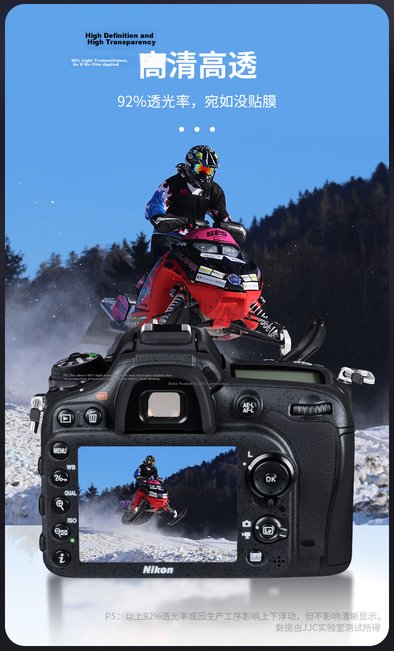 JJC Camera Screen Tempered Glass Protector for Nikon Z5II Z52 Z5 II ZF Zf Z9 Z8 Film 6