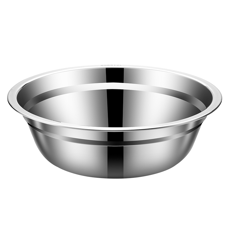 MAXCOOK 316L Stainless Steel Soup Bowl 28cm Thickened, Widened, Deepened, Compatible with Induction Cooker MCWA1670