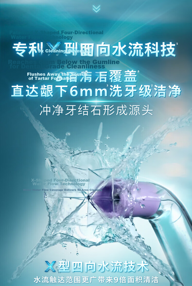 PHILIPS [Mid-Autumn Festival Gift] Professional Dental Water Flosser, Sonic Pulse Oral Irrigator, Home-Use Vertical Orthodontic Device for Youth And Adults, HX3826 Gree 3