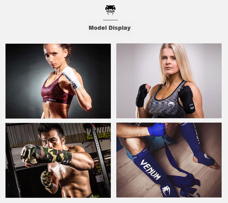 VENUM Venom Boxing Hand Wraps, Muay Thai Sanda Bandage, Boxing Gloves Wrap, Black, 2.5 Meters 5