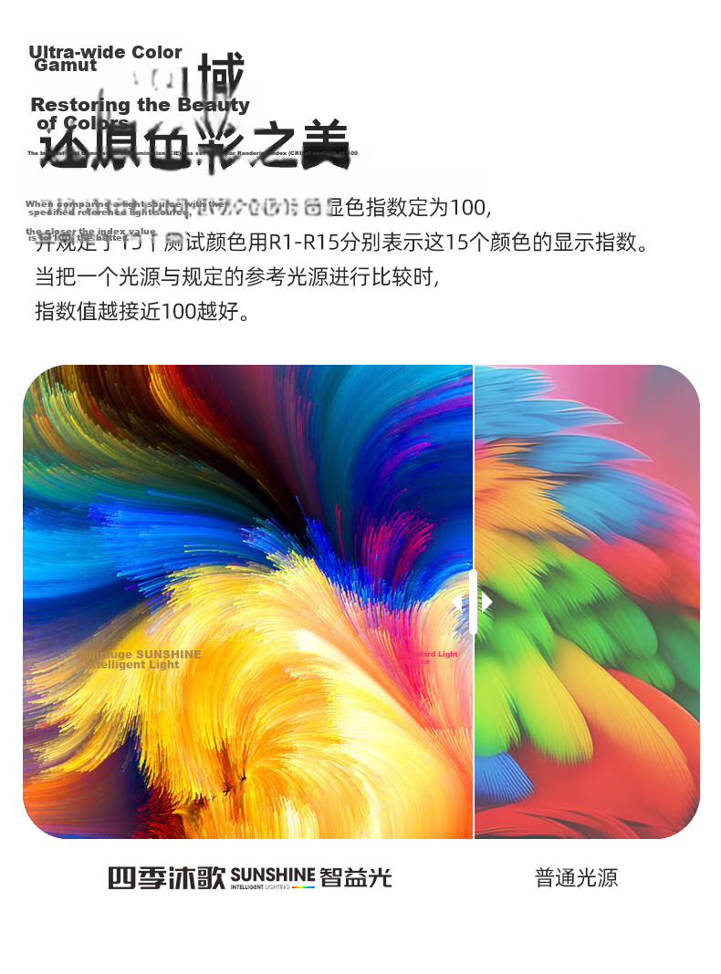 MICOE Full Spectrum Eye Protection Ceiling Light for Living Room, Dining Room, Bedroom - Simple and Elegant Zhongshan Lighting, Moon Viewing Series 18