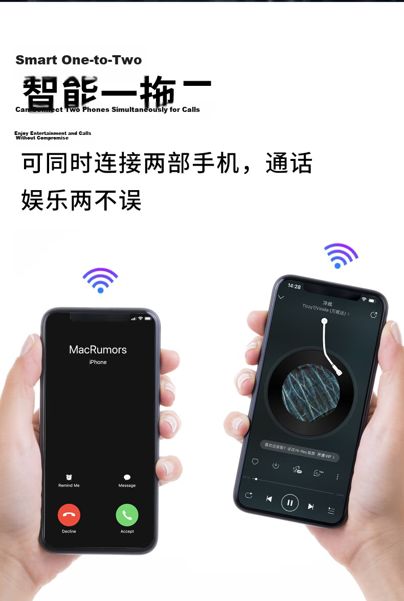 Masentek G9 Wireless Bluetooth Earphones Open-Ear Hook Style Dual Microphone Bone Conduction Concept Neckband Noise-Cancelling Sports Running Music Gaming 19