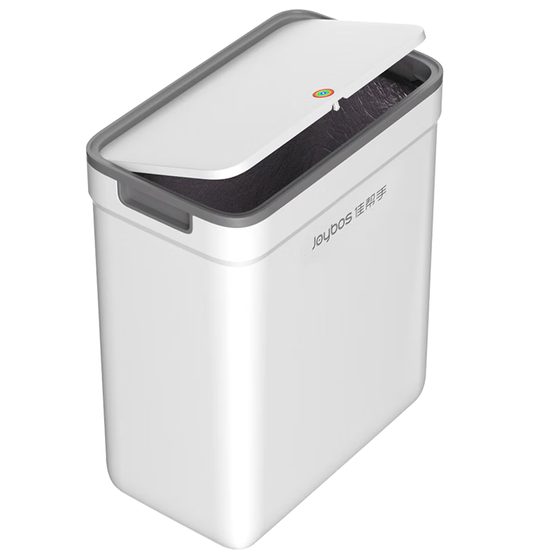 Jiabangshou 12.7L Medium Press-Lid Gap Trash Can for Bathroom Toilet Kitchen Bedroom Living Room Household Trending Bin