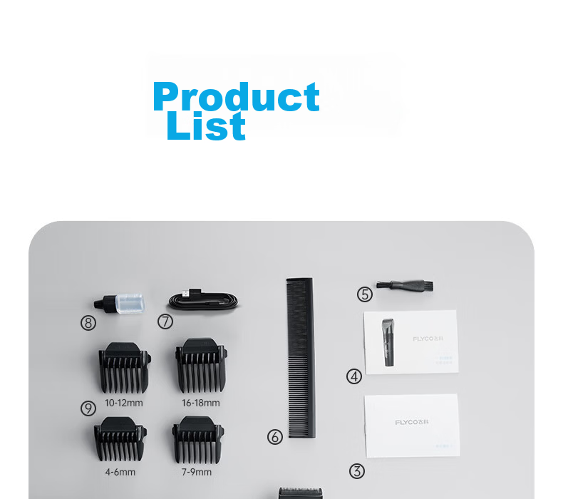 FLYCO Electric Hair Clipper FC5908 Fast Same-Day Delivery Adult and Kids Hair Trimmer Home Use Haircut Tool Men's Gift 29