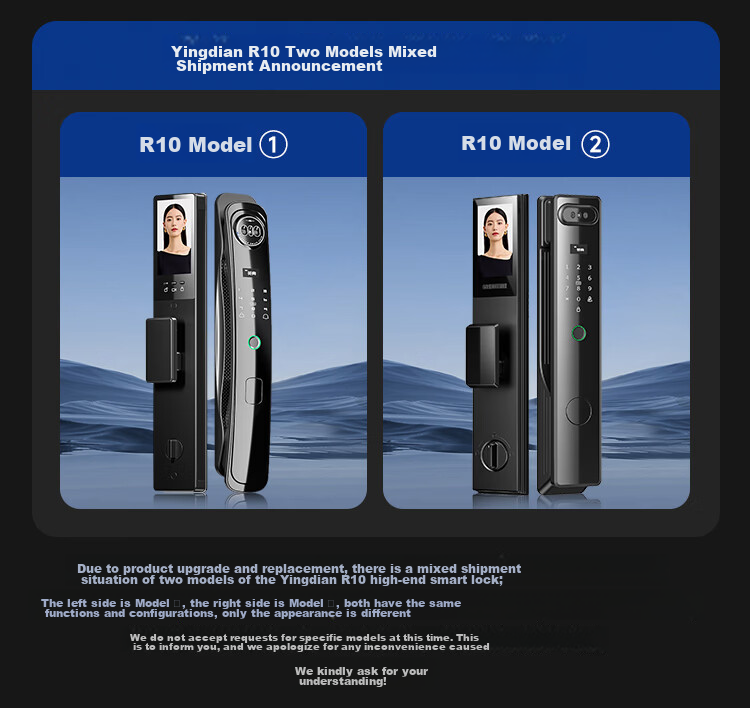 YINGDIAN R5 Fingerprint Lock, Smart Door Lock, Password Lock for Guesthouses And Apartments, Anti-Theft Entrance Door Lock, Intelligent Lock, High-End Electronic Lock for Home Use 46