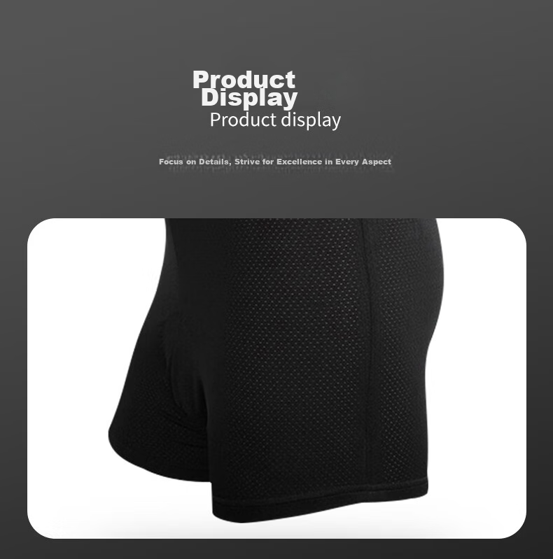 40,000 KM Men's Cycling Shorts Thickened Silicone Shock Absorption Mountain Bike Quick-Dry Road Bike Shorts Equipment L 8